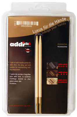 addi Click Bamboo Interchangeable Knitting Needle Tips